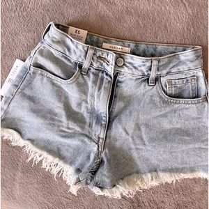 Pacsun festival shorts light wash